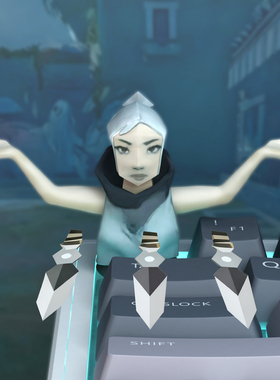 棒棒棒棒捷风键帽jett瓦瓦颗秒键帽无畏契约周边键帽机械键盘瓦