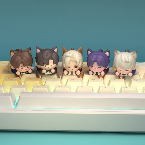 恋与深空键帽沈星回乙周边游键帽秦澈创意键帽机械键盘可爱键帽