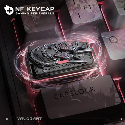 无畏契约键帽黑波之刃瓦罗兰特键帽机械键盘删除键客制化