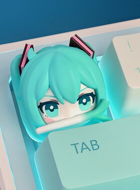 初音未来键帽  fufuVOCALOID键帽卡通树脂键帽个性立体按键帽esc