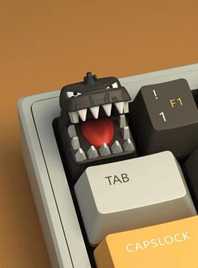 哥斯拉键帽  树脂键帽机械键盘个性立体按键帽3d立体客制化