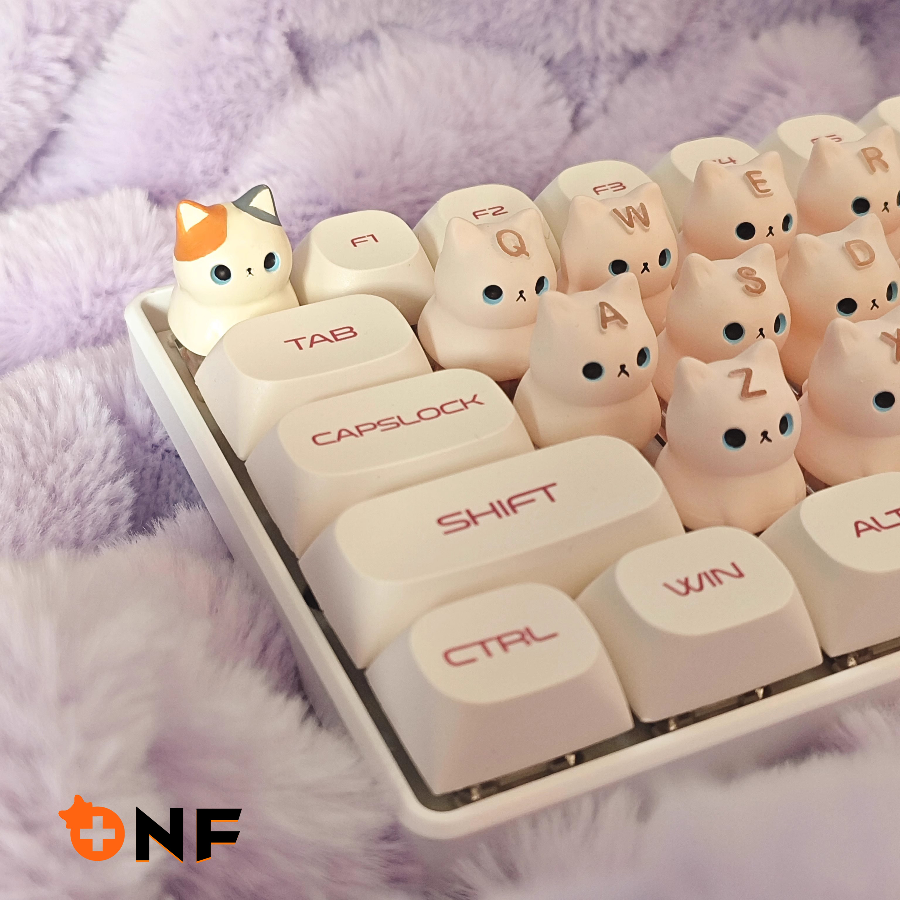 猫猫立体键盘客制化键盘喵喵叫键盘猫猫键盘网红生日礼物