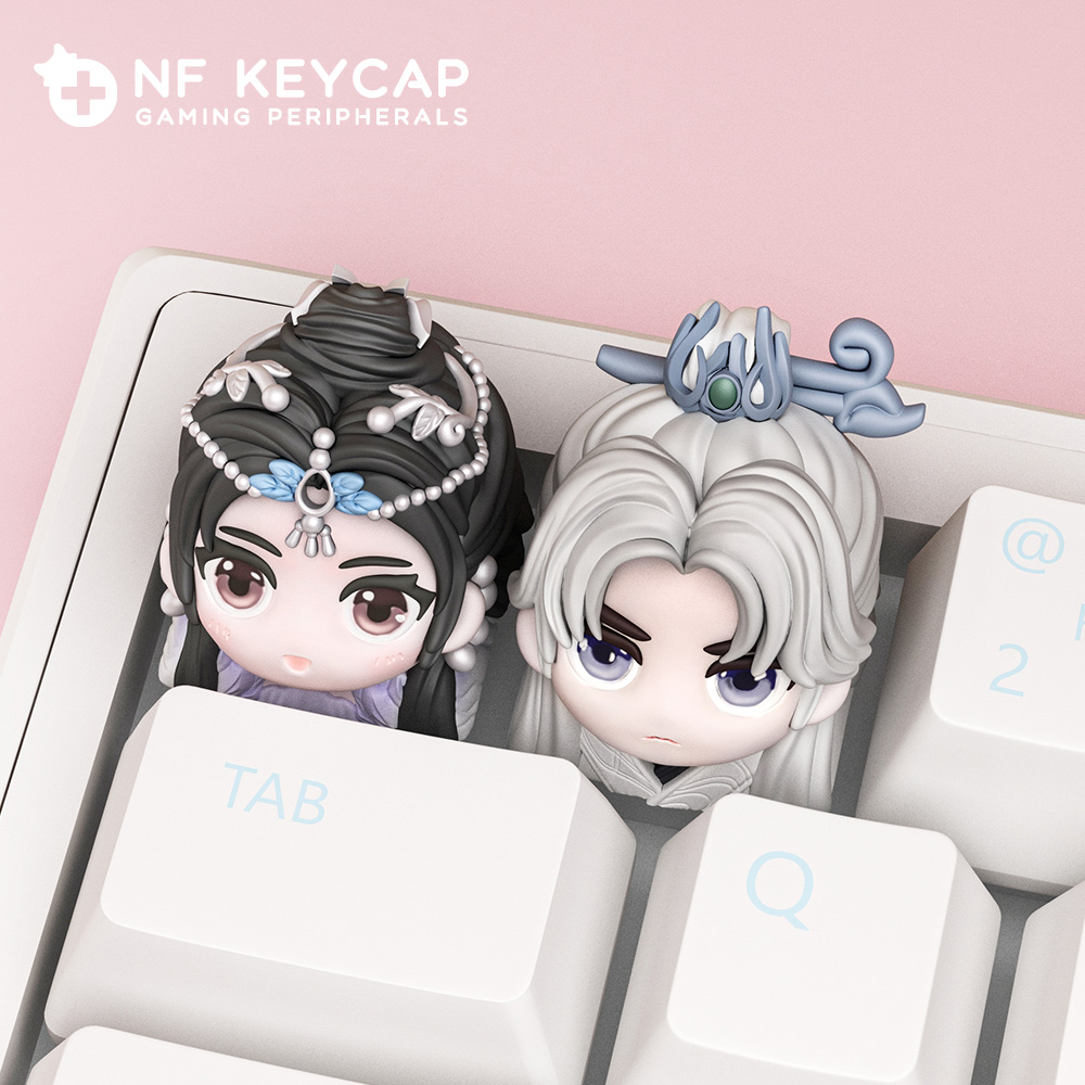 仙逆键帽王林游戏键帽树脂李慕婉键帽机械键盘个性按键帽客制化