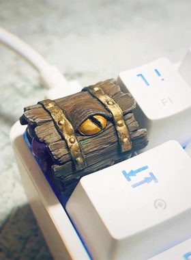 怪物箱子键帽立体键帽外设机械键帽Esc个性创意手工个性树脂键