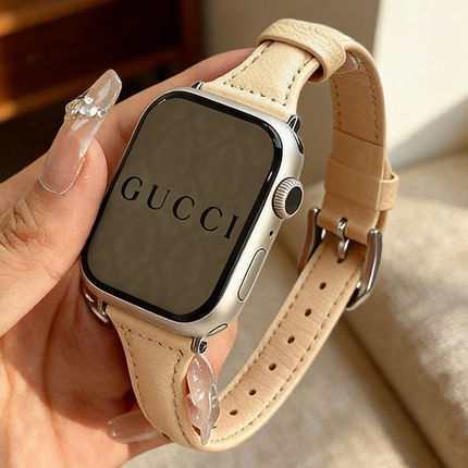 适用苹果手表表带S11/10小蛮腰牛皮iwatch9applewatch新款秋冬s8/s7真皮表带8/7/6/5/se3女士款复古牛皮腕带
