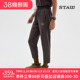 STAW世拓梭织跑步九分裤 透气散热户外马拉松训练运动休闲速干长裤