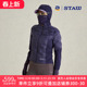 STAW世拓加绒连帽羽绒服95拒水鹅绒跑步秋冬保暖抗菌训练运动外套