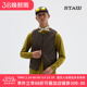 STAW世拓绗线无领运动棉马甲透气速干保暖训练60g金标P棉跑步外套