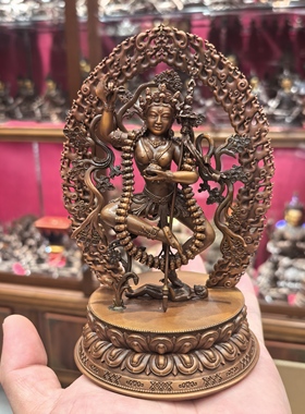 金刚亥母/多吉帕姆/多吉帕母/15cm紫铜佛像梵天藏传文化佛堂摆件