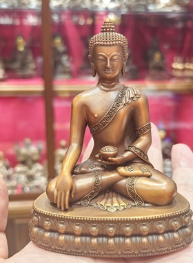 释迦牟尼佛/释迦佛/佛陀像/悉达多/三宝10cm紫铜随身佛像梵天造像