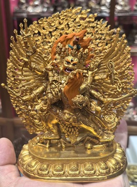 马头明王/马头金刚/马首金刚/多杰/15cm金铜佛像梵天藏传佛堂摆件