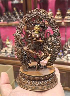 金刚亥母/多吉帕姆/多吉帕母/15cm紫铜佛像梵天藏传文化佛堂摆件