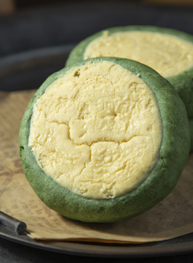 杏柠果新抹茶豆乳司康健康手作欧包 淡淡的豆乳香