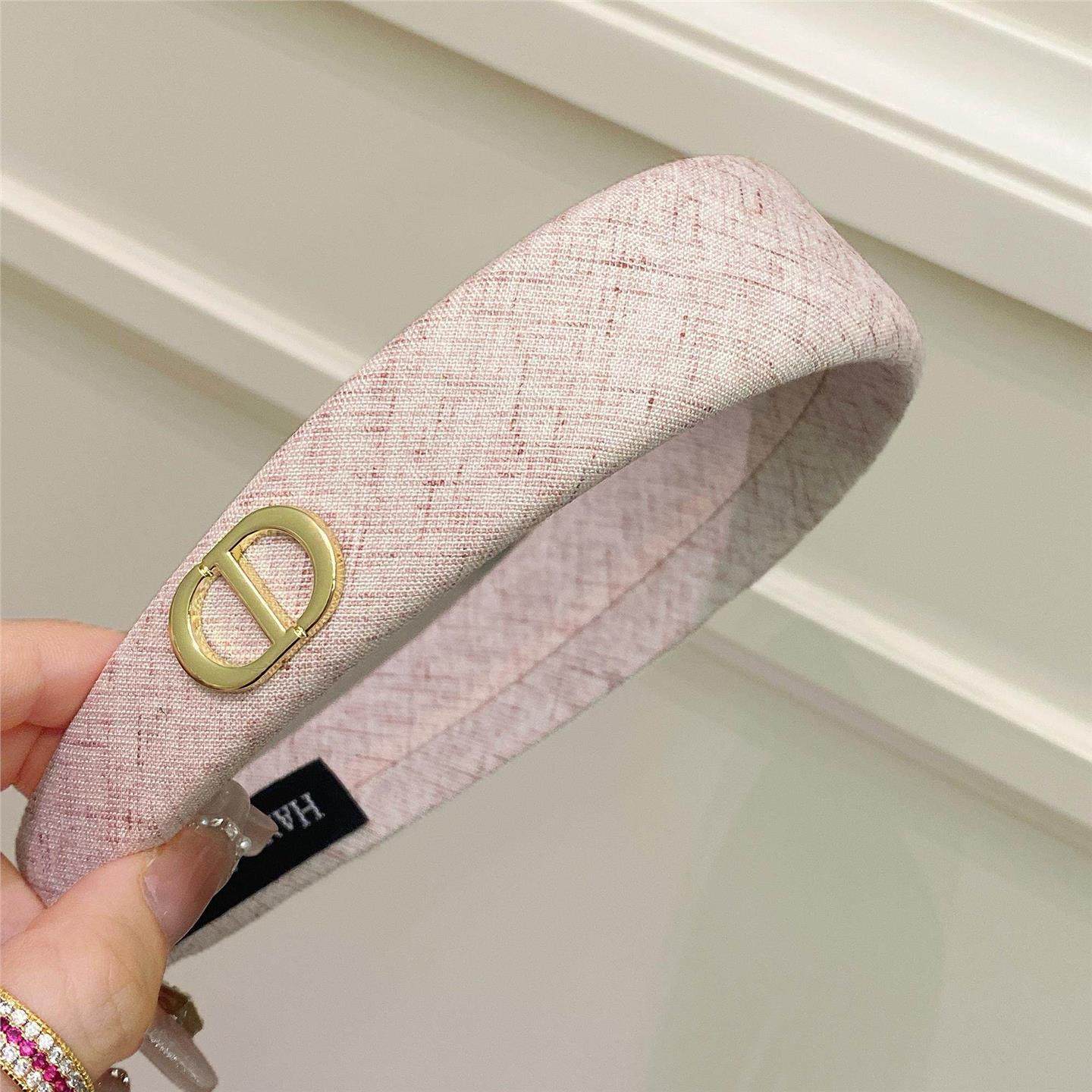 爆款浅粉色布艺发箍女复古时尚百搭压发头箍韩国格纹高颅顶发卡,饰品/流行首饰/时尚饰品新,发饰,淘宝优惠券,粉丝福利购,淘宝优惠卷