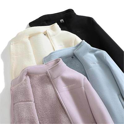 加绒厚女款摇粒外套冬季轻
