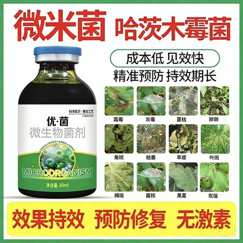 微米菌哈茨木霉菌微生物菌剂强效炭疽灰霉霜霉白粉根腐抗真菌细菌