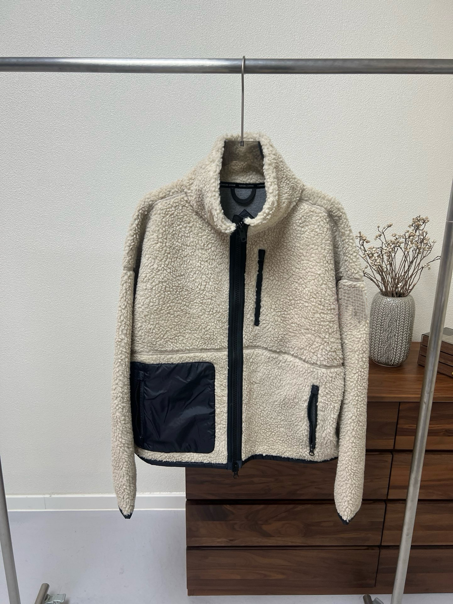 QUEENIE2025秋冬新款羊羔绒立领短款羽绒服女加厚保暖面包服外套