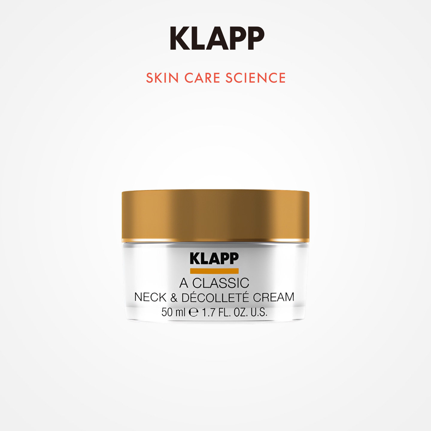 KLAPP德国原装进口专业院线品牌科莱璞视黄醇经典抗皱美颈霜50ml