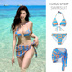 沙滩泳装 泳衣女比基尼性感分体三件套纯欲风爆款 ins性感辣妹新款