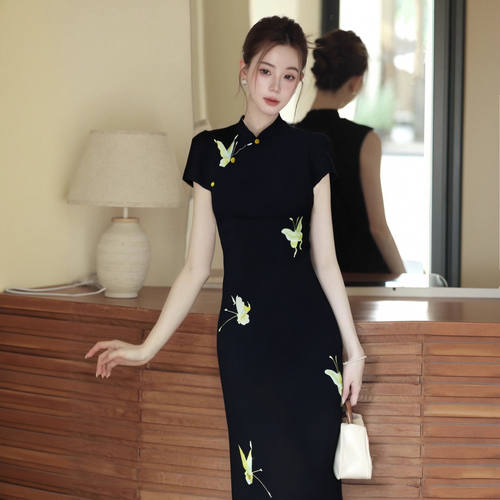 2026春夏季新款女新中式国风复古改良旗袍裙收腰显瘦连衣裙D2815