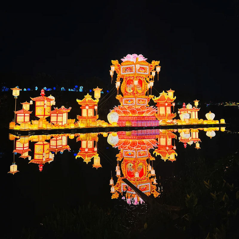 元宵花灯制作大型彩灯不夜城装饰灯笼摆件水上景区装饰纯手工创意,节庆用品/礼品,花灯,淘宝优惠券,粉丝福利购,淘宝优惠卷