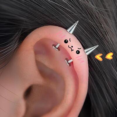 恶魔钉用F136植入级钛合金耳唇钉