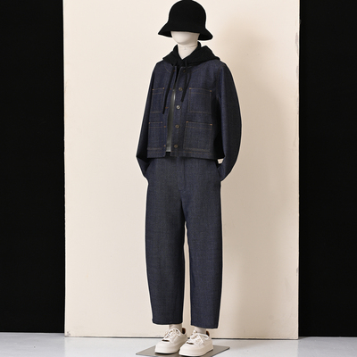 羊毛牛仔复古休闲外套