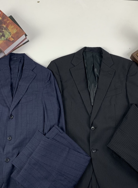 vintage古着日制男士套装西服商务英伦复古春夏套装-185