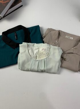 vintage日制古着衬衣简约百搭慵懒上衣衬衫浅色系瑕疵款-987
