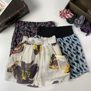 vintage日制古着蛋糕裙古早风少女夏款 398 半身裙甜美多巴胺短裙