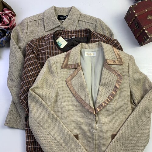 vintage古着日制女西女士西装昭和港风街拍复古文艺西服-A2