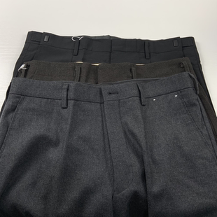 vintage古着日制男女士港风复古英伦休闲职场通勤毛料直筒长裤 639