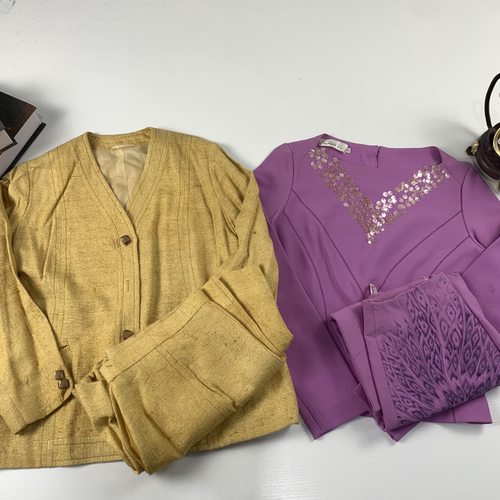 vintage古着日制女士薄款春夏复古港风昭和气质通勤女西装套装434