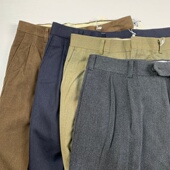 vintage古着日制男士 632 长裤 商务英伦正装 百搭职业显瘦直筒西裤