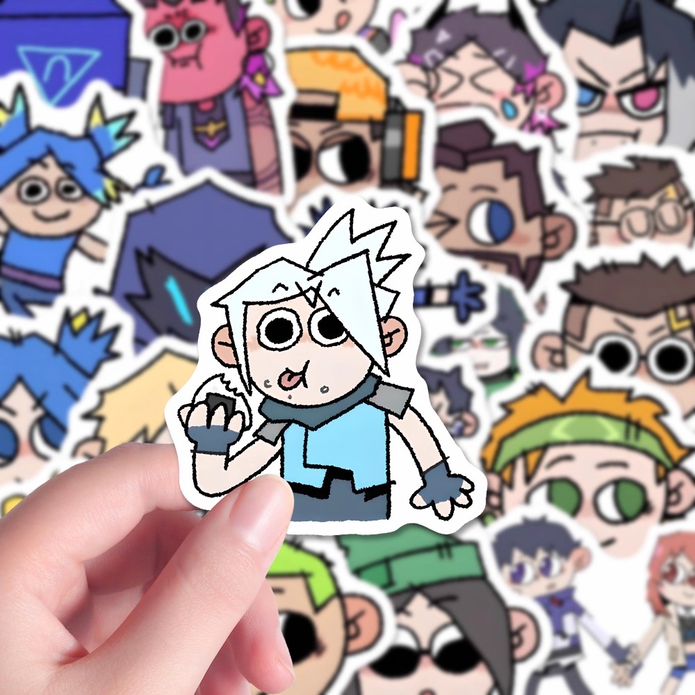 189张捷风表情包贴纸瓦罗兰特无畏契约创意抽象搞笑水杯手机桌面diy贴画