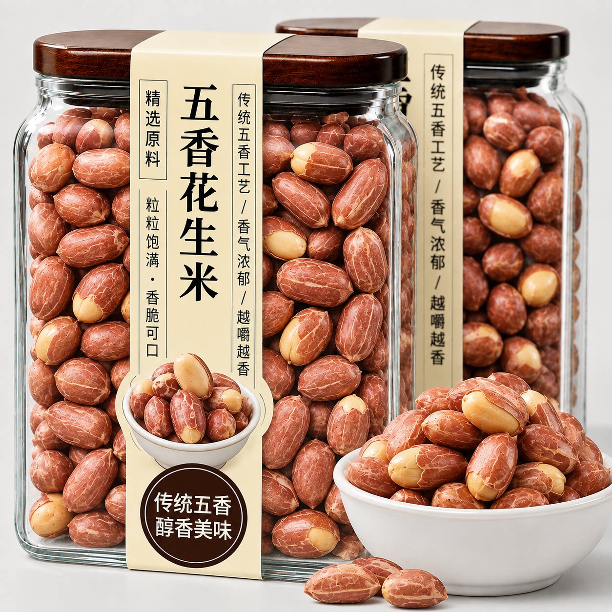 2026年新五香花生米当季新货下酒菜鬼花生米第一名脱油官方旗舰店图片