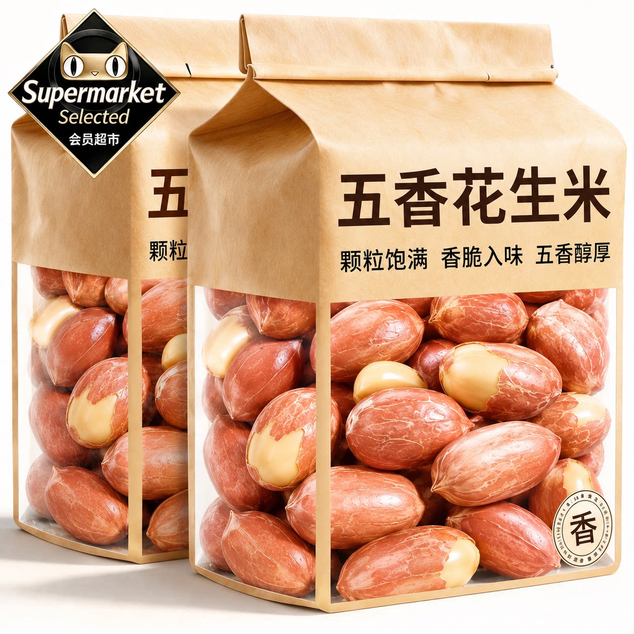 2026年新五香花生米当季新货下酒菜鬼花生米第一名脱油官方旗舰店图片