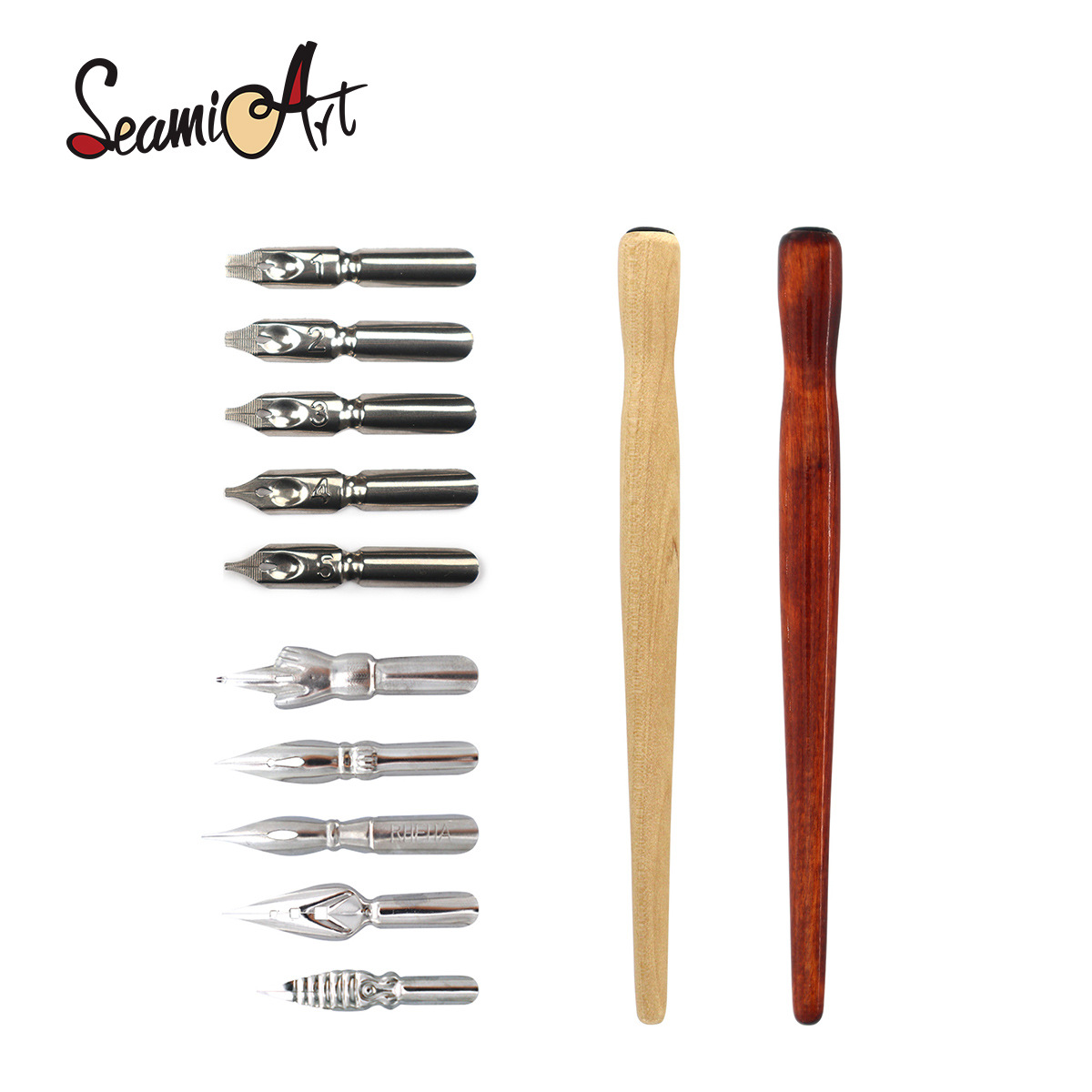 漫画专业蘸水笔笔尖笔杆大全可自行组合搭配英文书法花体字哥特字手工超全型号