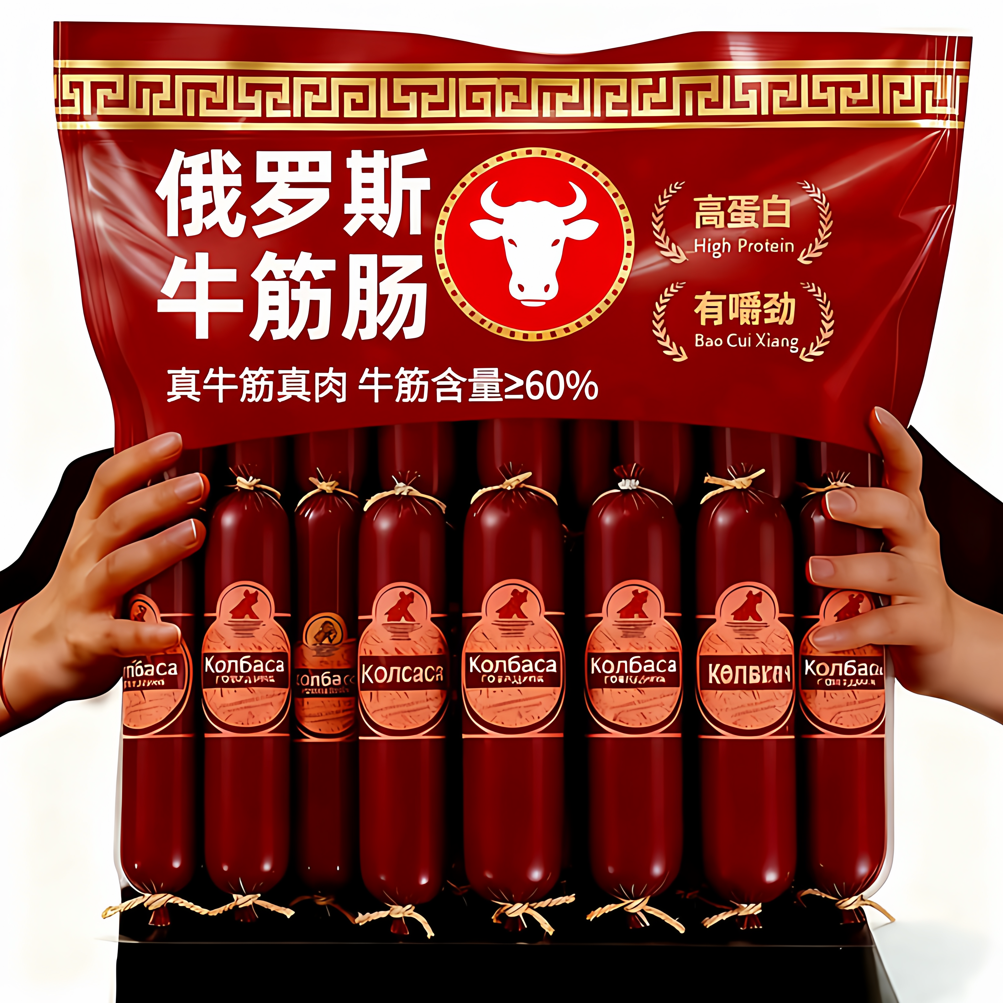 俄罗斯牛筋肠180g原装进口旗舰店即食香肠肉肠下酒菜凉拌年货零食,粮油调味/速食/干货/烘焙,香肠/腊肠/烤肠,淘宝优惠券,粉丝福利购,淘宝优惠卷