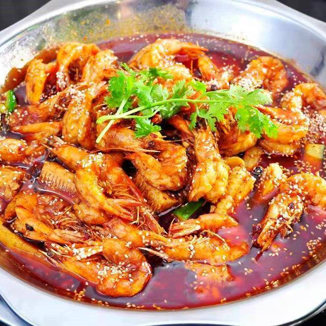 王婆大虾火锅底料香辣虾香辣蟹香辣蛙调料商用大虾微辣砂锅底料