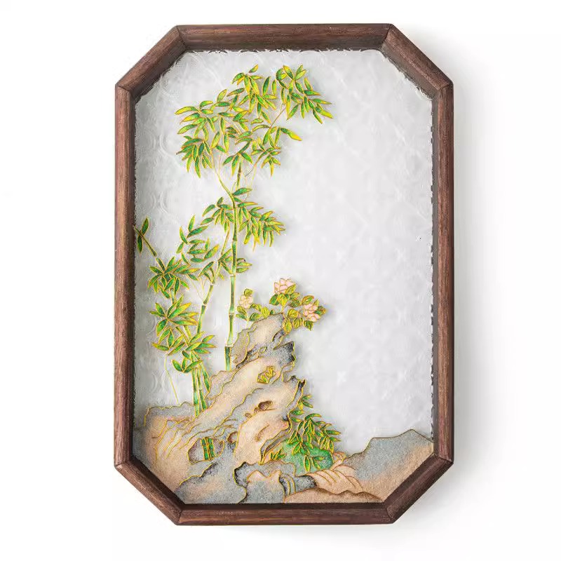 掐丝珐琅画高级感中国风diy礼物