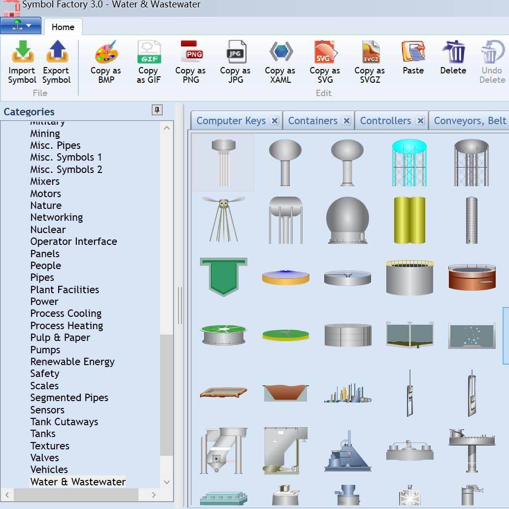 组态王wincc上位机 图库软件 图库精灵Symbol Factory 2 3