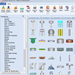 组态王wincc上位机 图库软件 图库精灵Symbol Factory 2 3