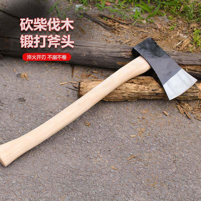锻打斧头劈柴木工斧头老式家用东北斧带木柄砍柴伐木多功能钢斧子怎么样,好用不?