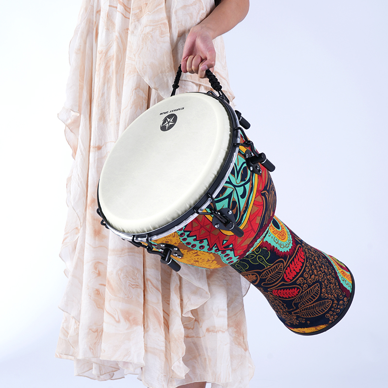 山羊皮成人非洲鼓木質鼓10寸12寸