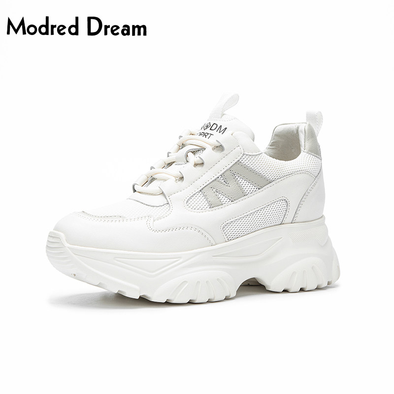 modred dream/摩登名仕女鞋2023新款女士休闲老爹鞋女厚底增高鞋