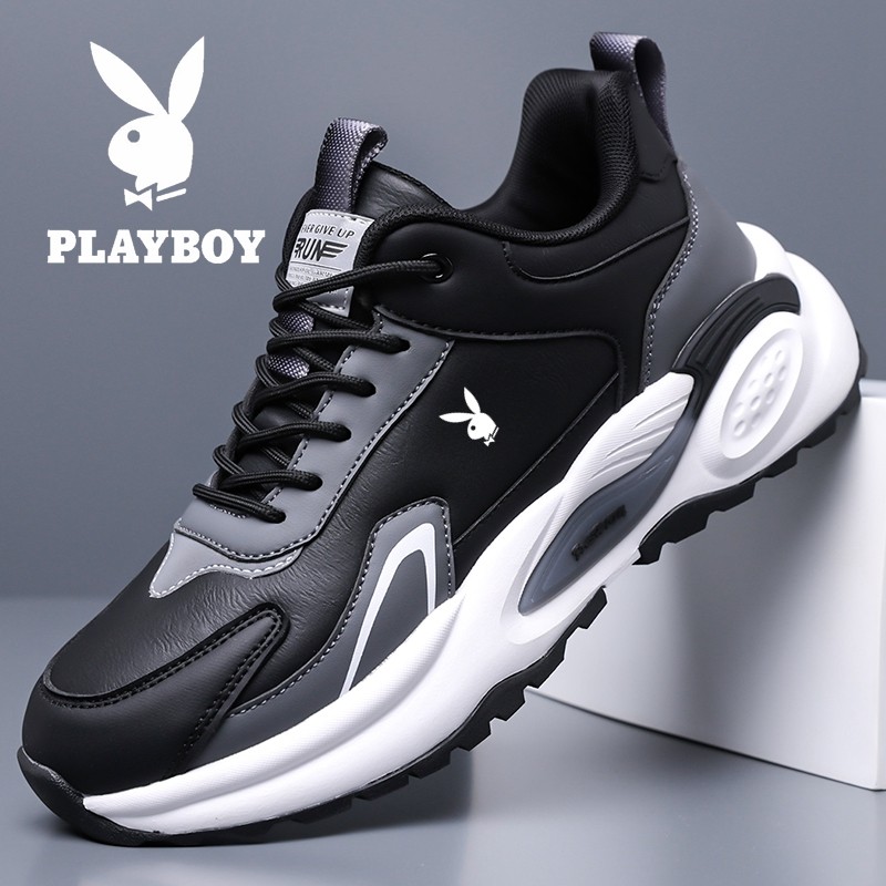 花花公子男士防滑减震透气跑鞋