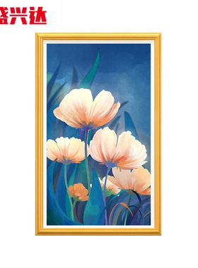 32寸壁挂艺术画框展览安卓视频播放器木框创艺画屏智能电子广告机