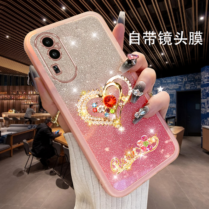 OPPOReno10硅胶网红个性镶钻软壳