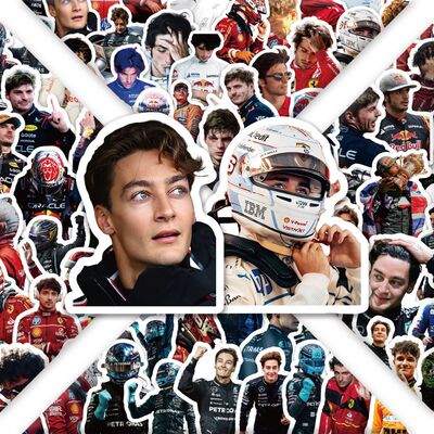 240贴F1方程式赛车选手贴纸